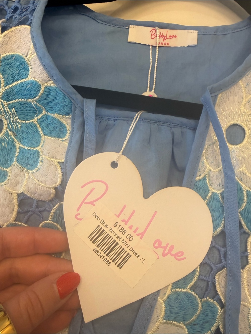BuddyLove Deb Blue Bonnet Mini Dress - Picture 3 of 6